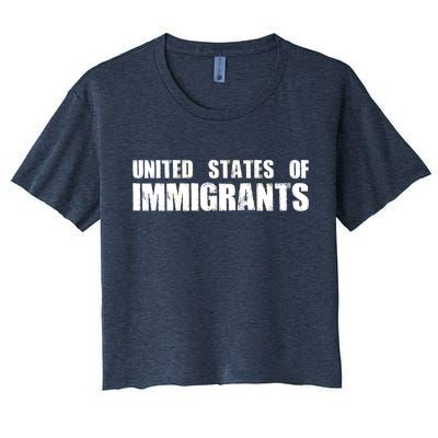 United States of Immigrants American Citizen Women's Crop Top Tee