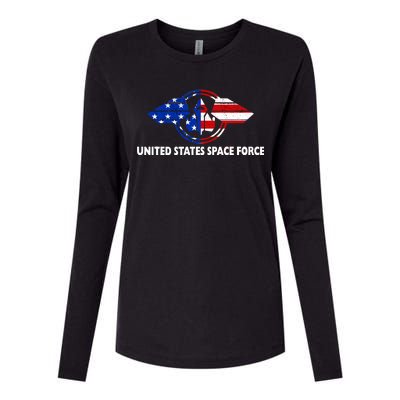 United States Space Force Womens Cotton Relaxed Long Sleeve T-Shirt