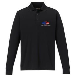 United States Space Force Performance Long Sleeve Polo