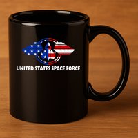 United States Space Force 11oz C Handle Ceramic Mug