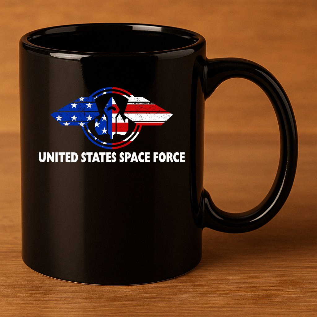 United States Space Force 11oz C Handle Ceramic Mug