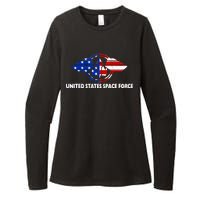 United States Space Force Womens CVC Long Sleeve Shirt