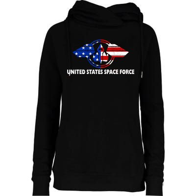 United States Space Force Womens Funnel Neck Pullover Hood