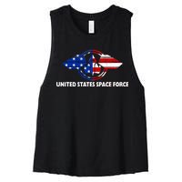 United States Space Force Women's Racerback Cropped Tank