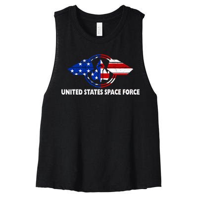 United States Space Force Women's Racerback Cropped Tank