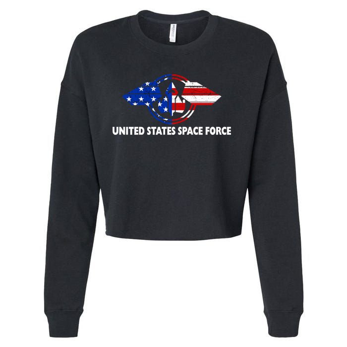 United States Space Force Cropped Pullover Crew