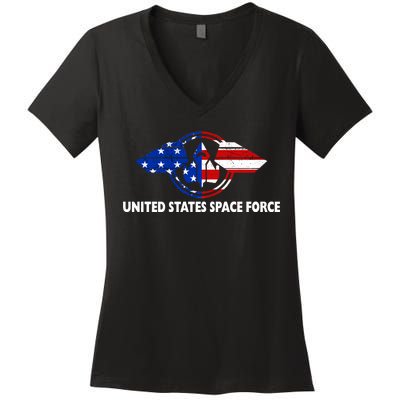 United States Space Force Women's V-Neck T-Shirt