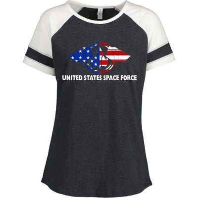 United States Space Force Enza Ladies Jersey Colorblock Tee