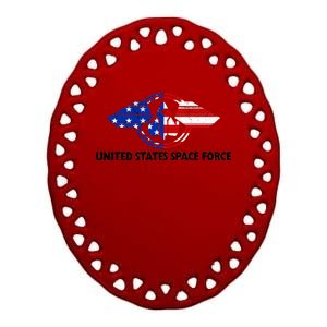 United States Space Force Ceramic Oval Ornament