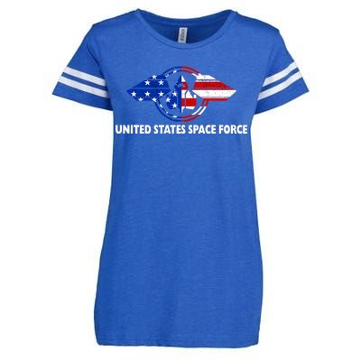 United States Space Force Enza Ladies Jersey Football T-Shirt