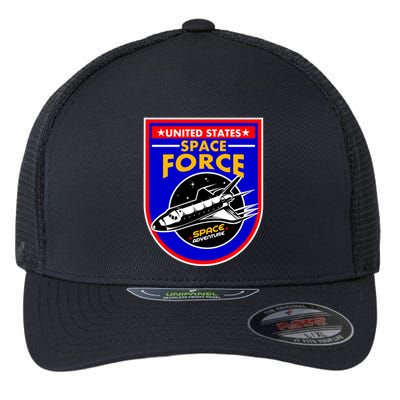 United States Space Force Adventure USSF Flexfit Unipanel Trucker Cap