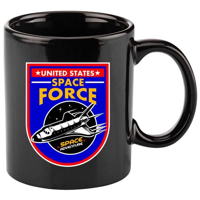 United States Space Force Adventure USSF 11oz C Handle Ceramic Mug