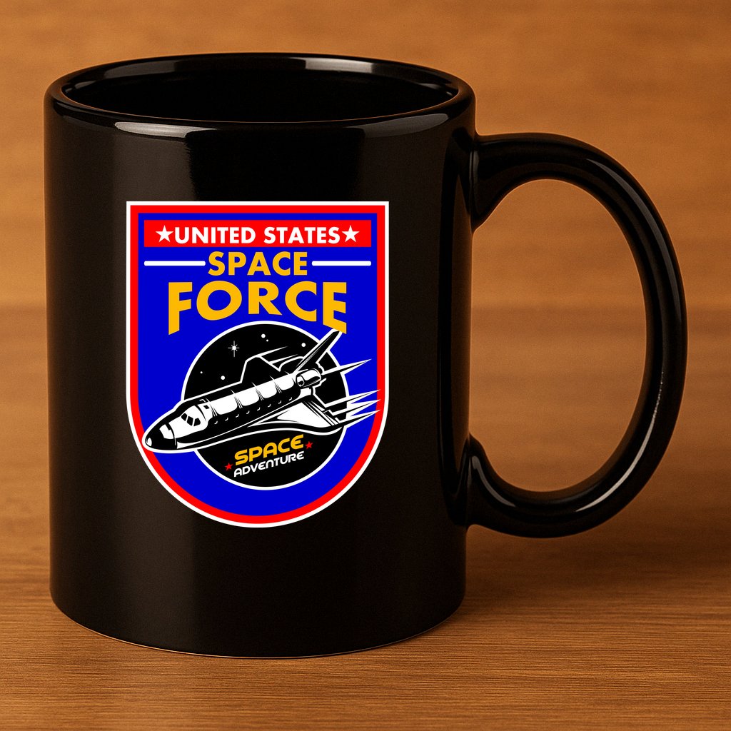 United States Space Force Adventure USSF 11oz C Handle Ceramic Mug