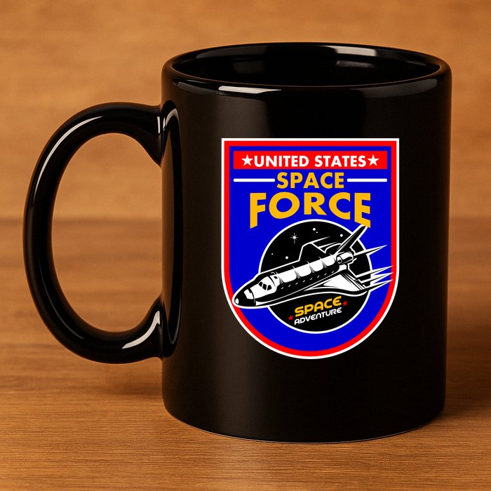 United States Space Force Adventure USSF 11oz C Handle Ceramic Mug