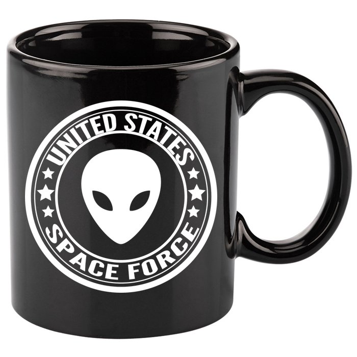 United States Space Force Alien 11oz C Handle Ceramic Mug