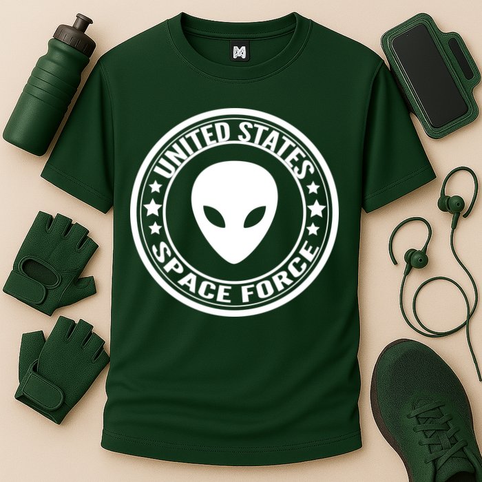 United States Space Force Alien Cooling Performance Crew T-Shirt