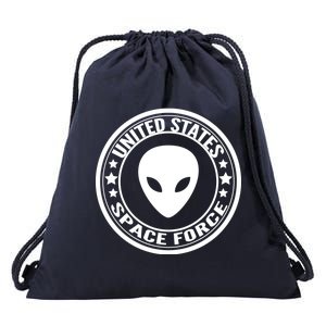 United States Space Force Alien Drawstring Bag