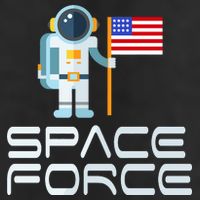 United States Space Force Astronaut Flag Garment-Dyed Heavyweight T-Shirt