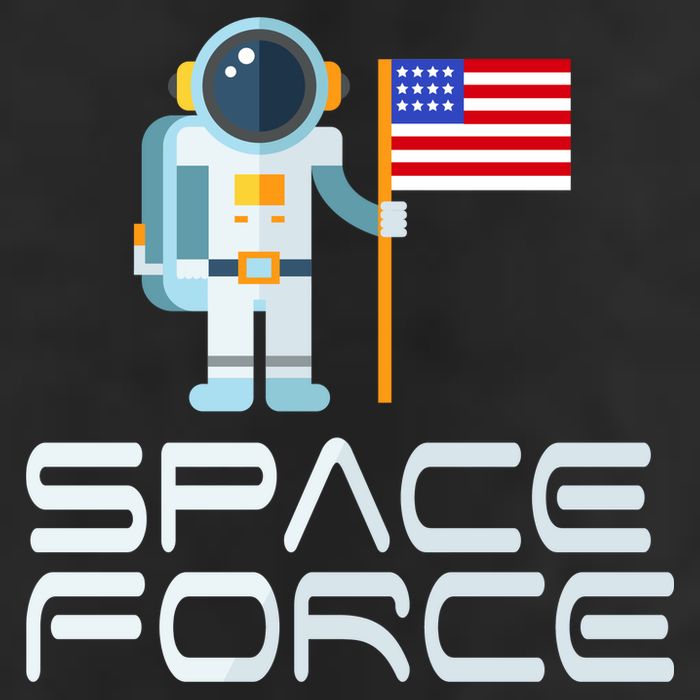 United States Space Force Astronaut Flag Garment-Dyed Heavyweight T-Shirt