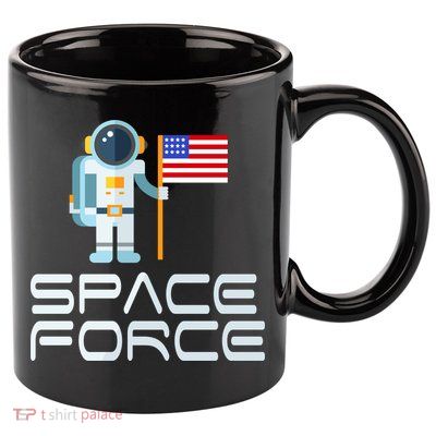 United States Space Force Astronaut Flag 11oz C Handle Ceramic Mug