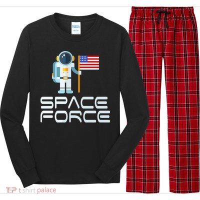 United States Space Force Astronaut Flag Long Sleeve Pajama Set