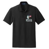 United States Space Force Astronaut Flag Dry Zone Grid Polo