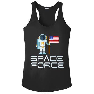 United States Space Force Astronaut Flag Ladies PosiCharge Competitor Racerback Tank