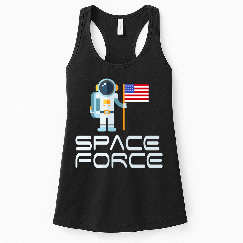 United States Space Force Astronaut Flag Womens Tank Top