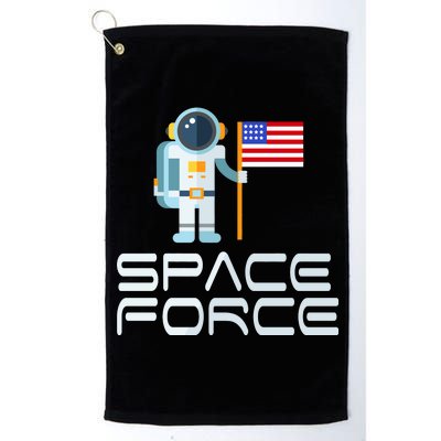 United States Space Force Astronaut Flag Platinum Collection Golf Towel