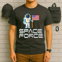 United States Space Force Astronaut Flag T-Shirt