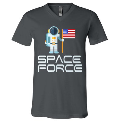 United States Space Force Astronaut Flag V-Neck T-Shirt