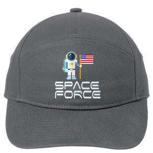 United States Space Force Astronaut Flag 7-Panel Snapback Hat