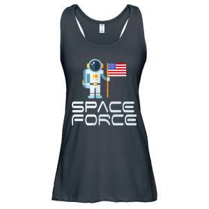 United States Space Force Astronaut Flag Ladies Essential Flowy Tank