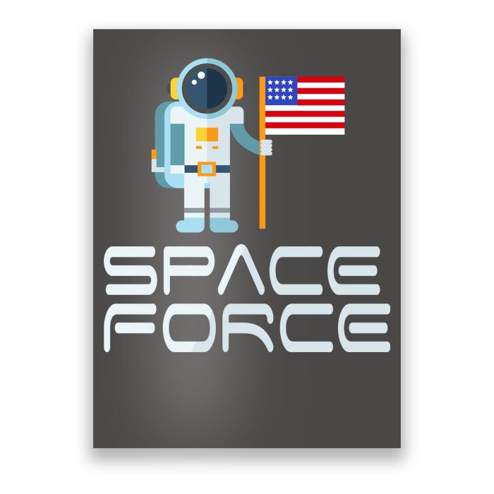 United States Space Force Astronaut Flag Poster