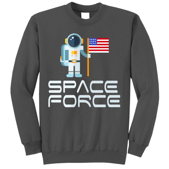 United States Space Force Astronaut Flag Tall Sweatshirt