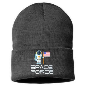 United States Space Force Astronaut Flag Sustainable Knit Beanie