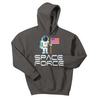 United States Space Force Astronaut Flag Kids Hoodie