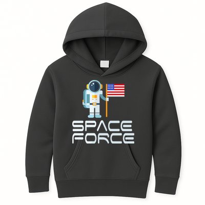 United States Space Force Astronaut Flag Kids Hoodie