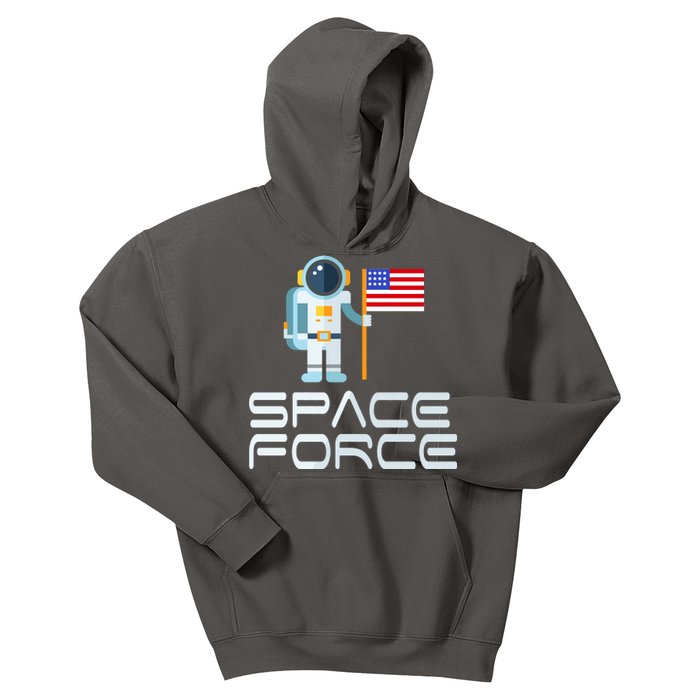 United States Space Force Astronaut Flag Kids Hoodie