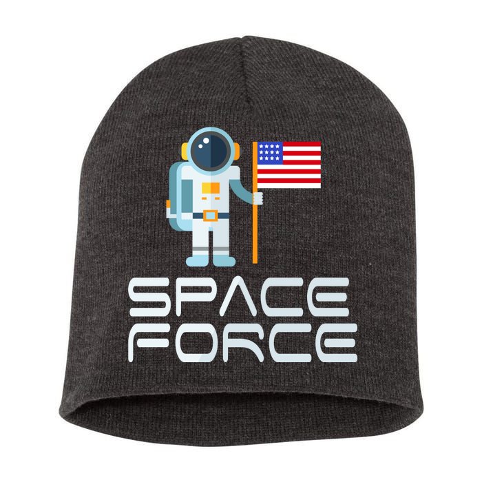 United States Space Force Astronaut Flag Short Acrylic Beanie