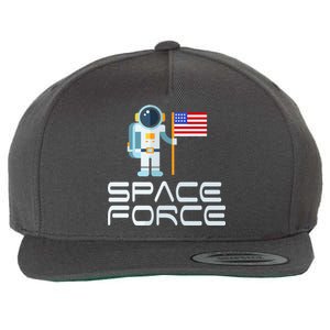 United States Space Force Astronaut Flag Wool Snapback Cap