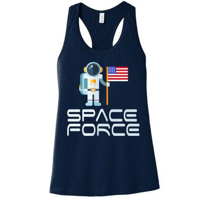 United States Space Force Astronaut Flag Women's Racerback Tank