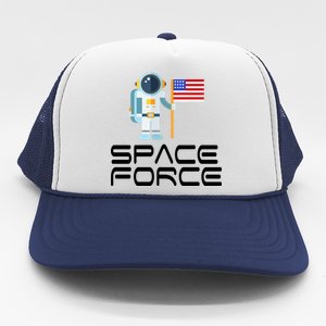 United States Space Force Astronaut Flag Trucker Hat