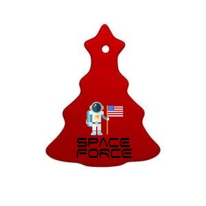 United States Space Force Astronaut Flag Ceramic Tree Ornament