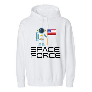 United States Space Force Astronaut Flag Garment-Dyed Fleece Hoodie