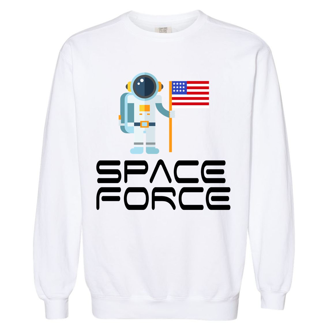United States Space Force Astronaut Flag Garment-Dyed Sweatshirt