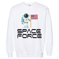 United States Space Force Astronaut Flag Garment-Dyed Sweatshirt