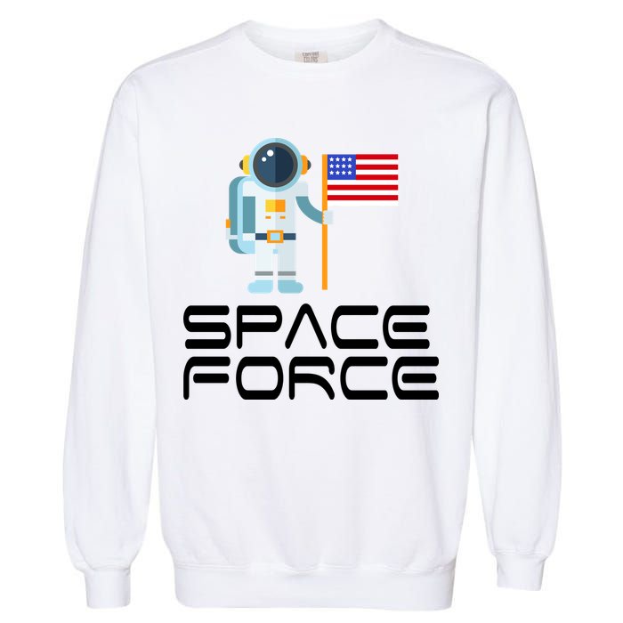 United States Space Force Astronaut Flag Garment-Dyed Sweatshirt
