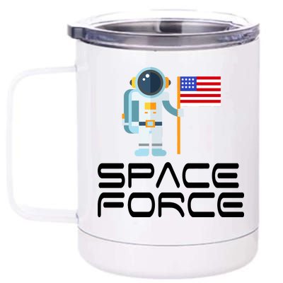 United States Space Force Astronaut Flag 12 oz Stainless Steel Tumbler Cup