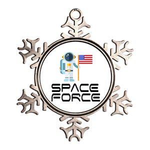 United States Space Force Astronaut Flag Metallic Star Ornament